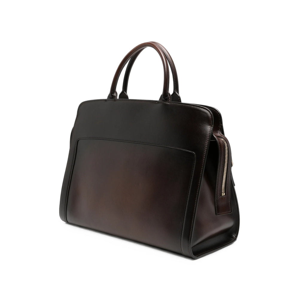 Santoni Brown Tote Bags Men SANTONI