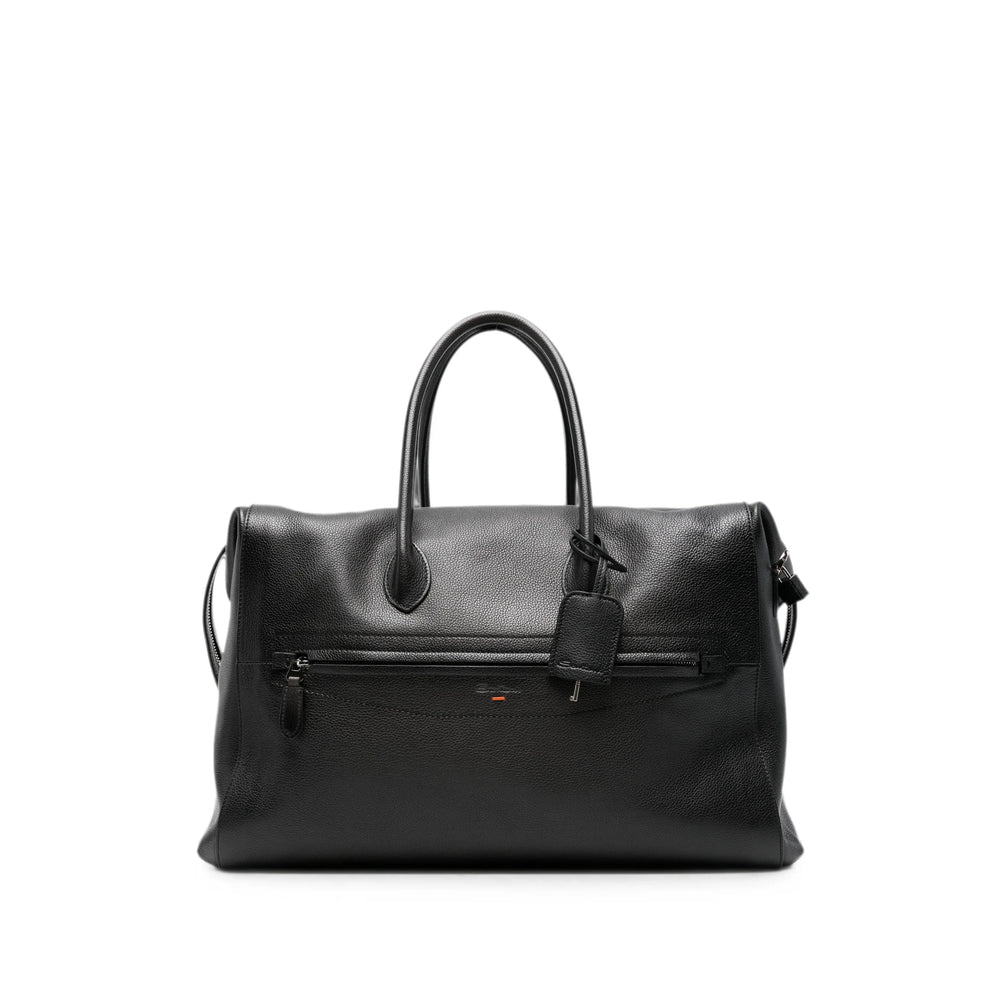 Santoni Black Luggage & Holdalls Men SANTONI