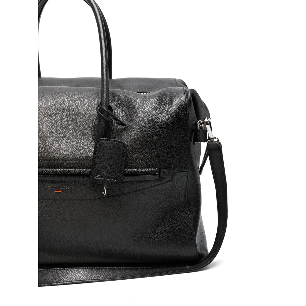 Santoni Black Luggage & Holdalls Men SANTONI