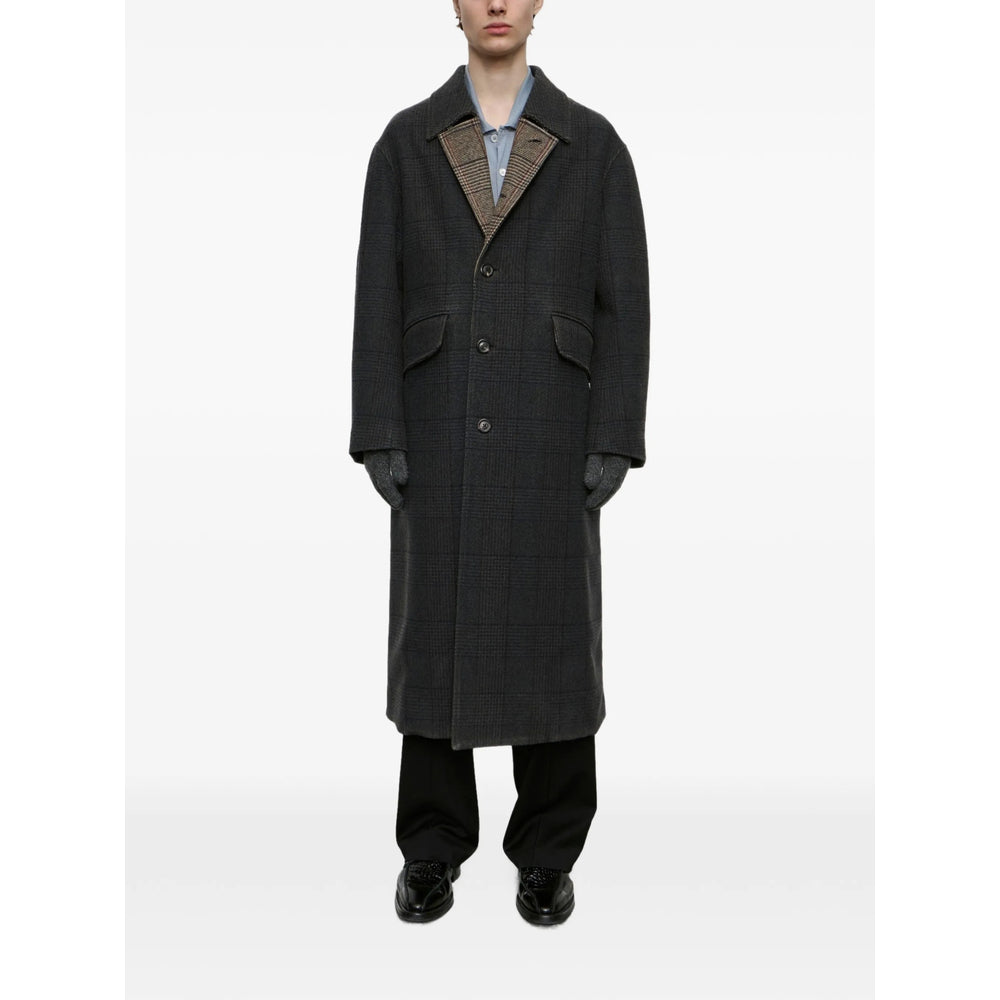 Our Legacy Grey Coats - Single Breasted Coats Men OUR LEGACY