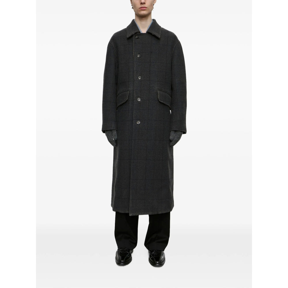 Our Legacy Grey Coats - Single Breasted Coats Men OUR LEGACY