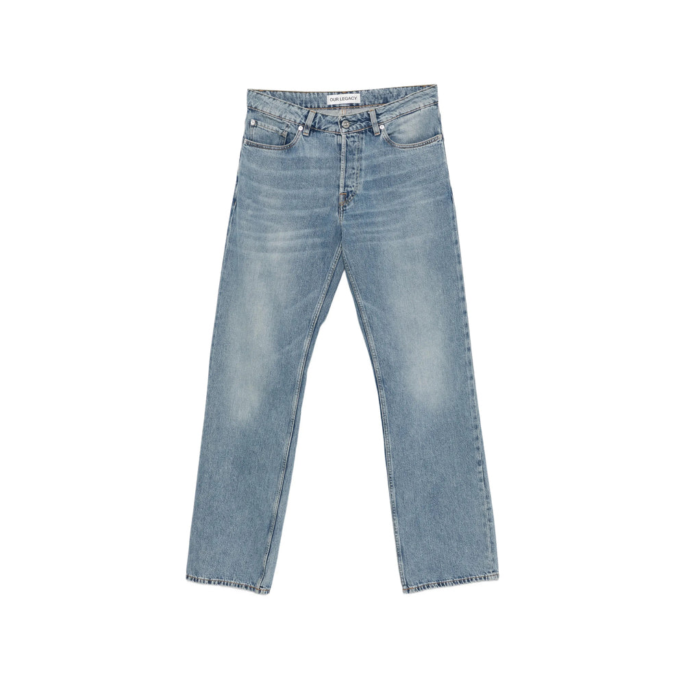 Our Legacy Blue Denim - Bootcut Jeans Men OUR LEGACY