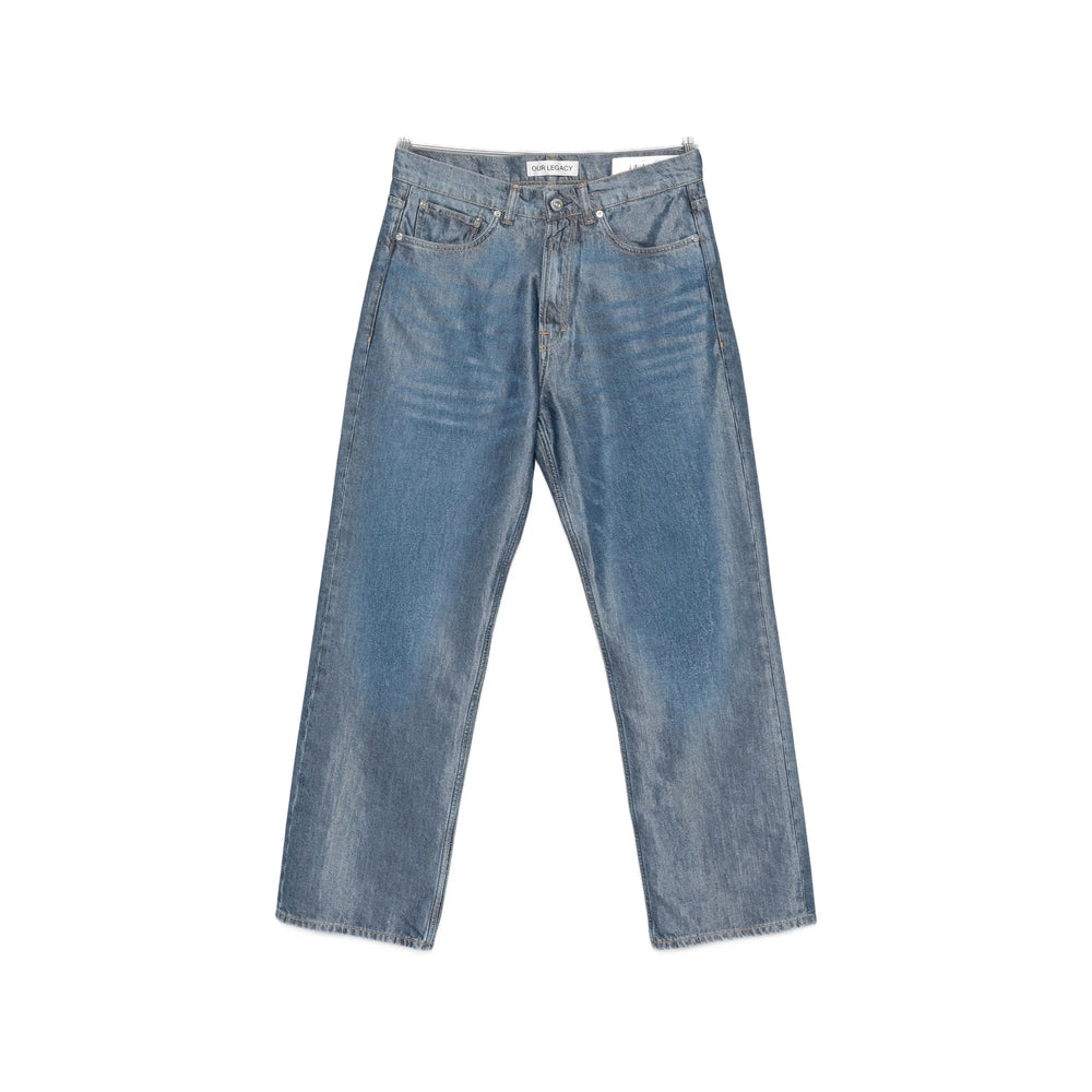 Our Legacy Blue Denim - Regular & Straight-Leg Jeans Men OUR LEGACY