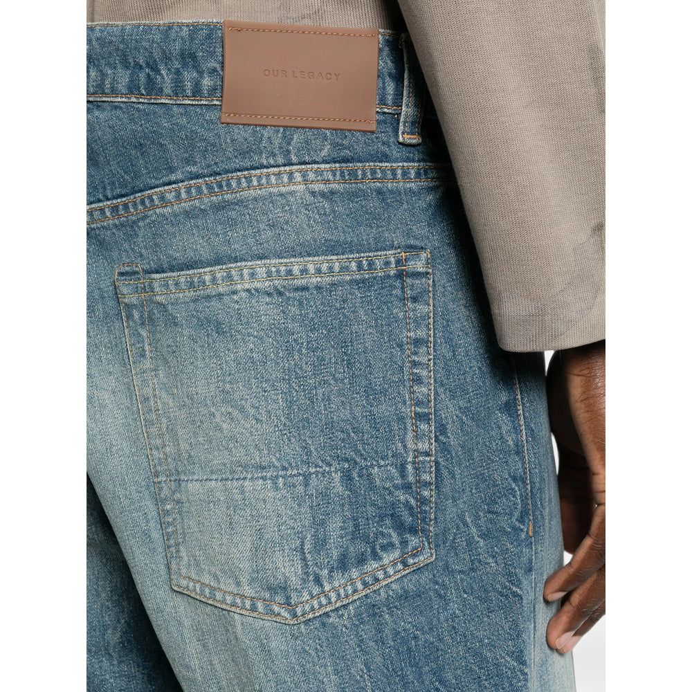 Our Legacy Blue Denim - Loose-Fit Jeans Men OUR LEGACY