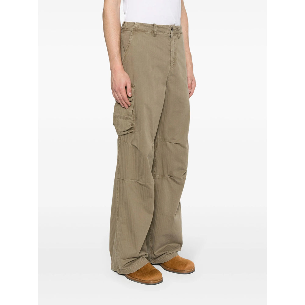 Our Legacy Green Trousers - Wide-Leg Trousers Men OUR LEGACY