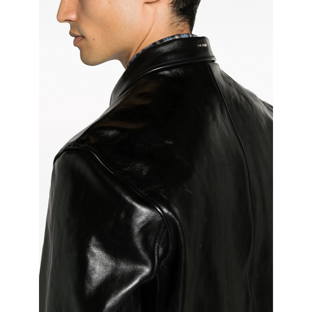 Our Legacy Black Jackets - Leather Jackets Men OUR LEGACY