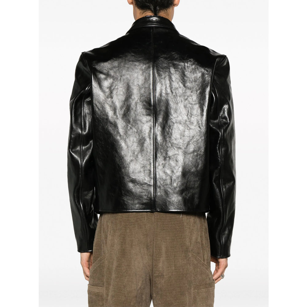 Our Legacy Black Jackets - Leather Jackets Men OUR LEGACY