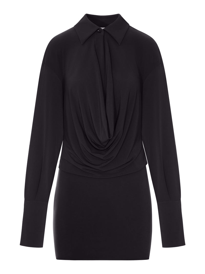 The Andamane Women Lilia Mini Dress With Deep Neckline THE ANDAMANE