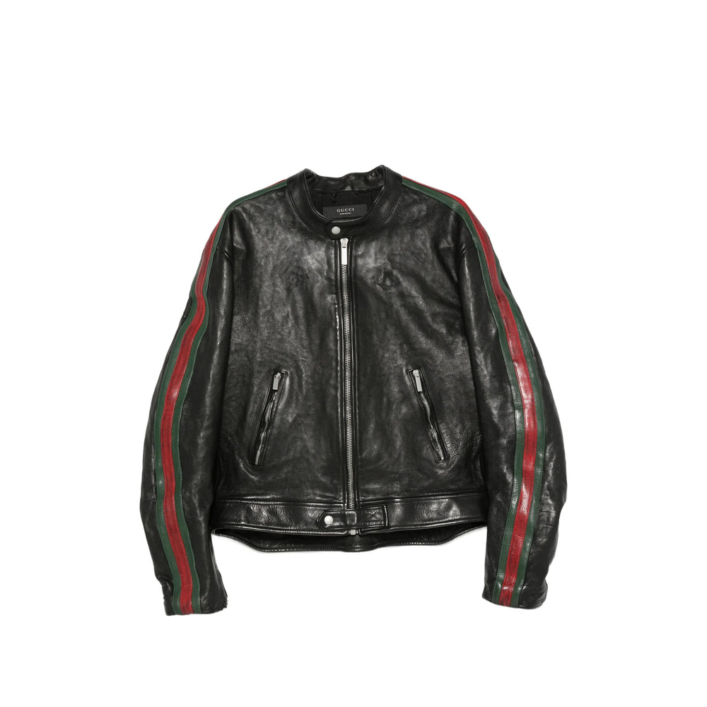 Gucci Black Jackets - Leather Jackets Men GUCCI