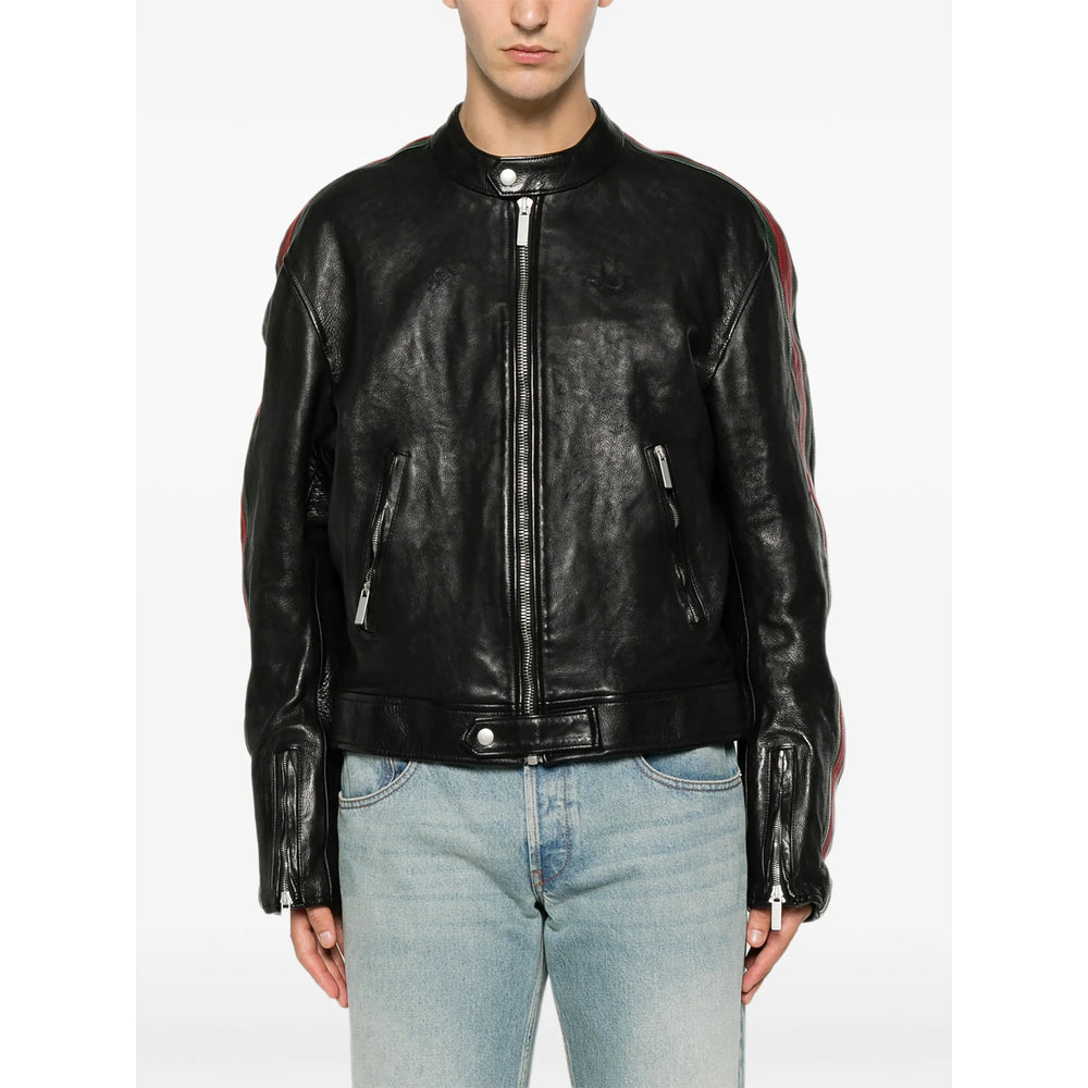 Gucci Black Jackets - Leather Jackets Men GUCCI