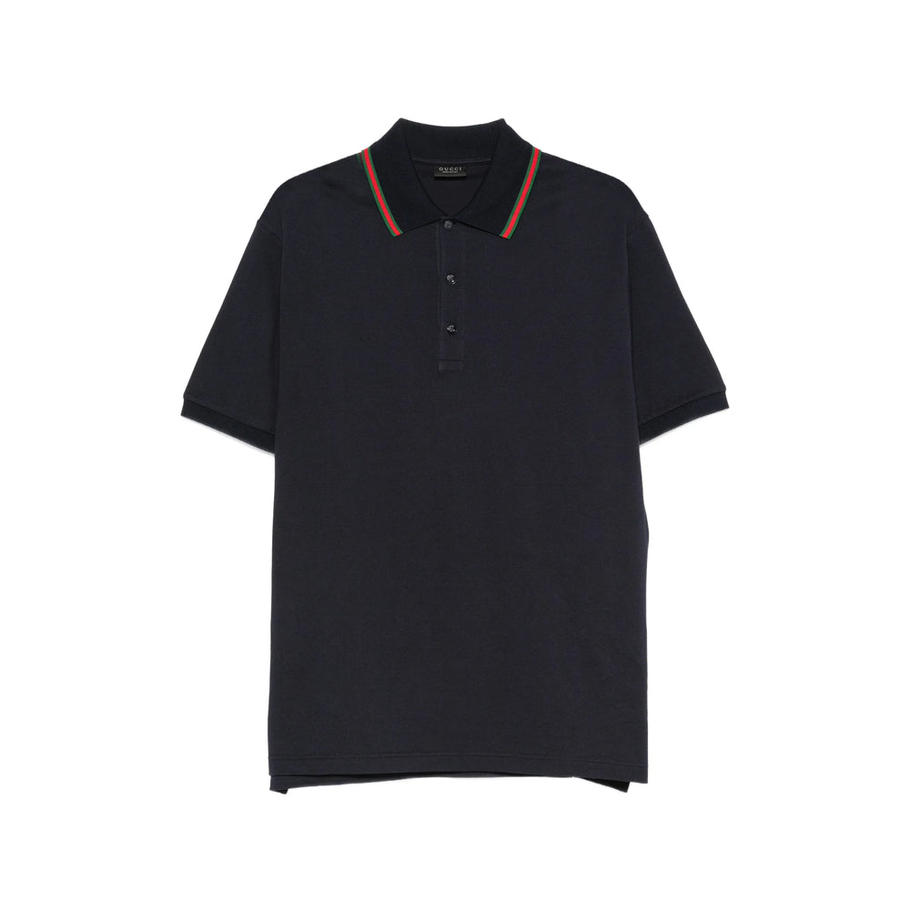Gucci Blue Polo Shirts Men GUCCI
