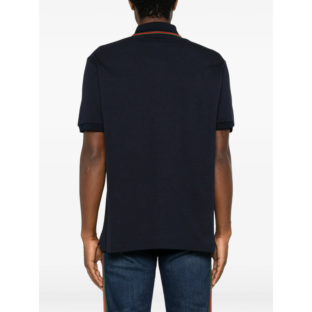 Gucci Blue Polo Shirts Men GUCCI