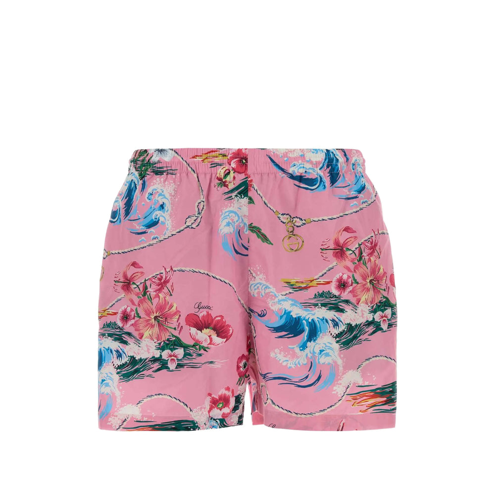 Gucci Pink Beachwear - Swim Shorts Men GUCCI