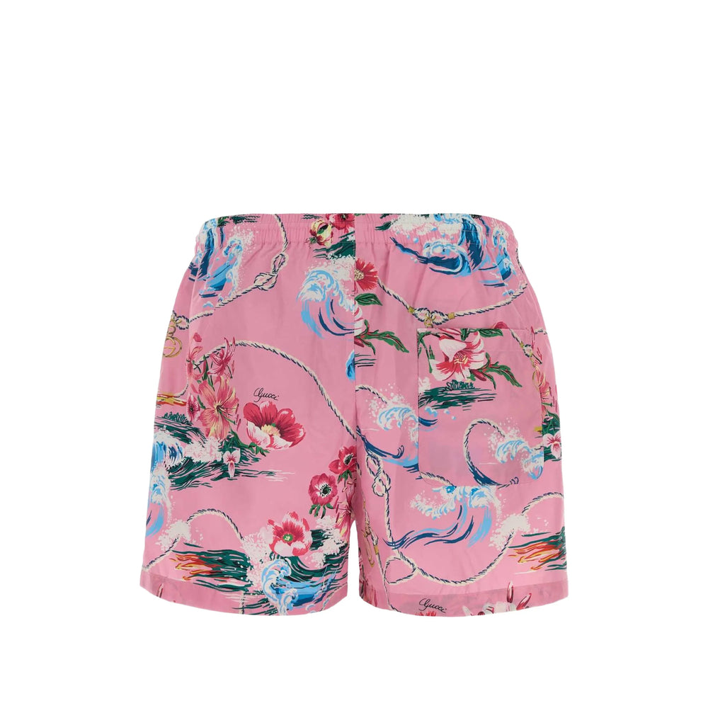 Gucci Pink Beachwear - Swim Shorts Men GUCCI