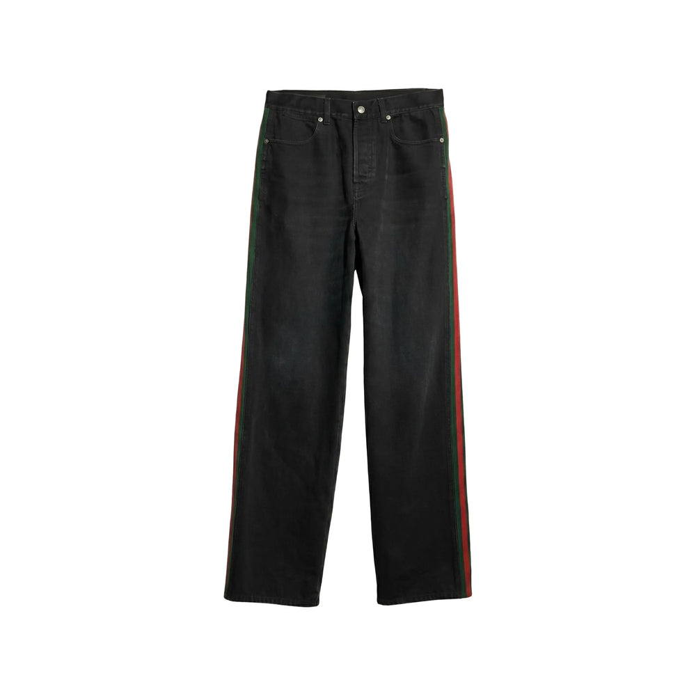 Gucci Black Denim - Regular & Straight-Leg Jeans Men GUCCI