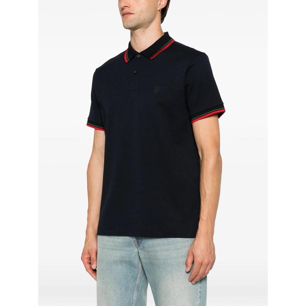 Gucci Blue Polo Shirts Men GUCCI