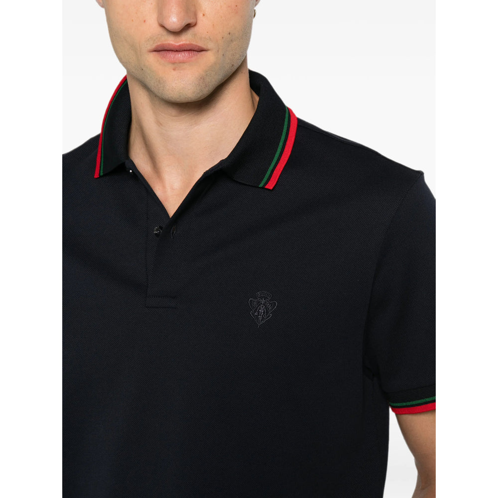 Gucci Blue Polo Shirts Men GUCCI