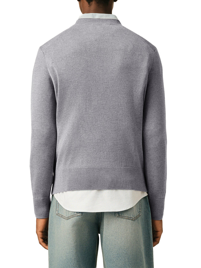 Ami Paris Men Crewneck Sweater Ami De Coeur In Merino Wool AMI PARIS