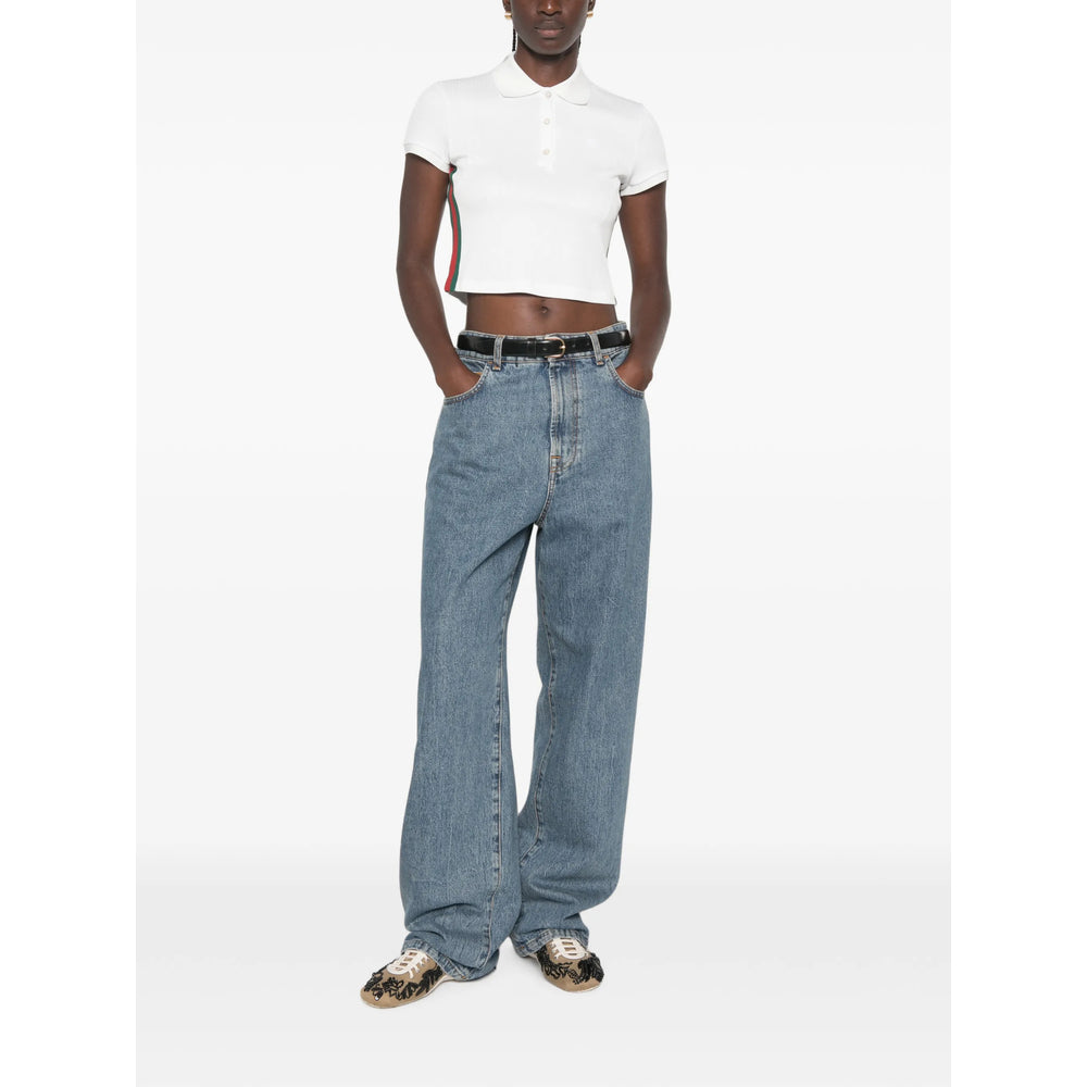 Gucci White Tops - Polo Tops Women GUCCI