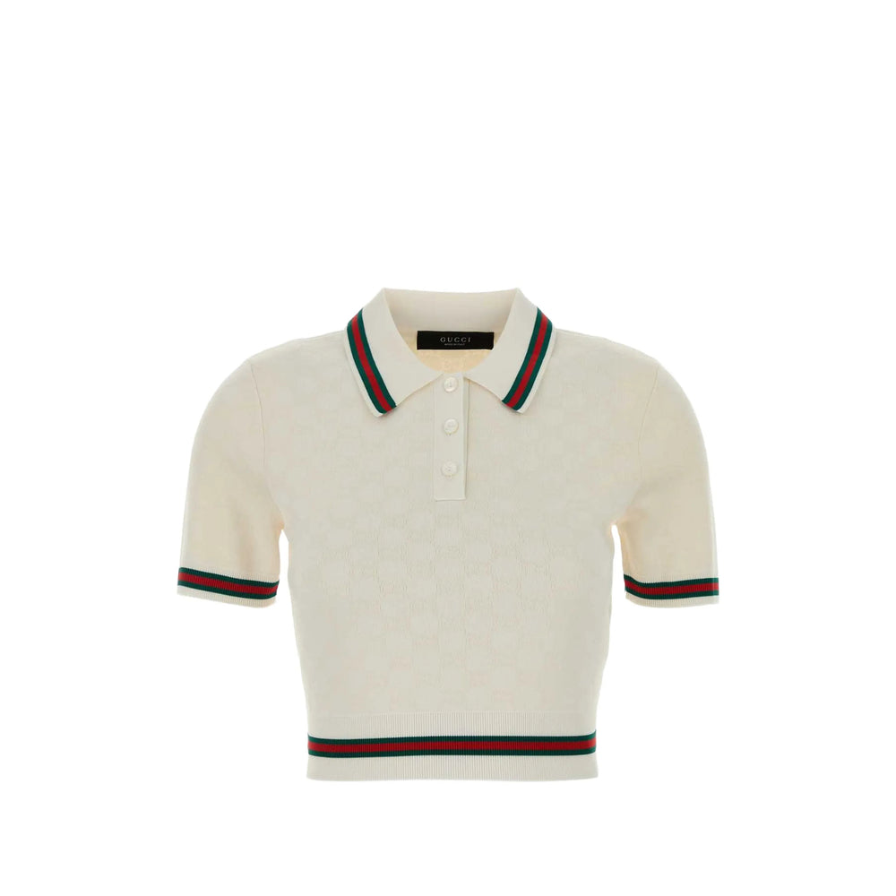 Gucci White Tops - Polo Tops Women GUCCI