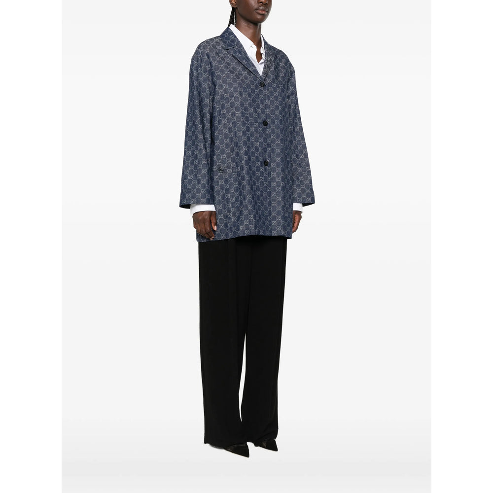 Gucci Blue Jackets - Denim Jackets Women GUCCI