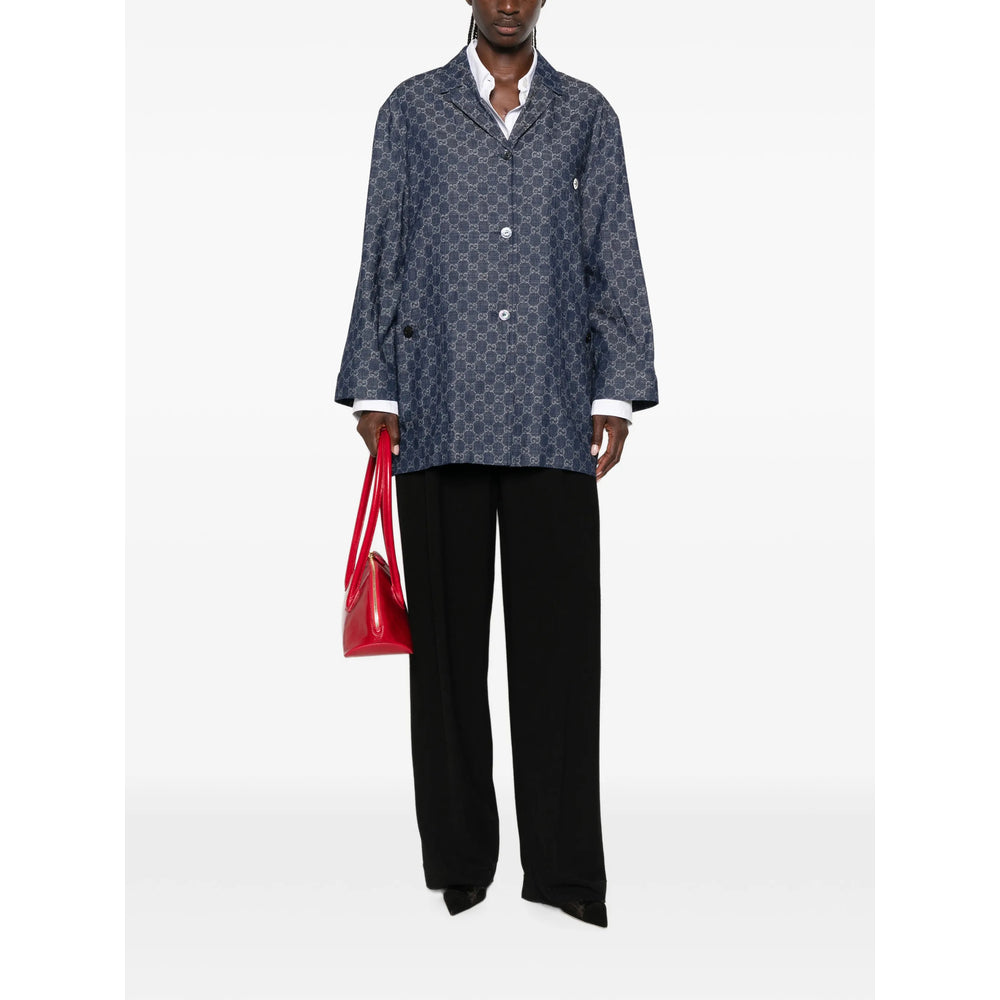Gucci Blue Jackets - Denim Jackets Women GUCCI