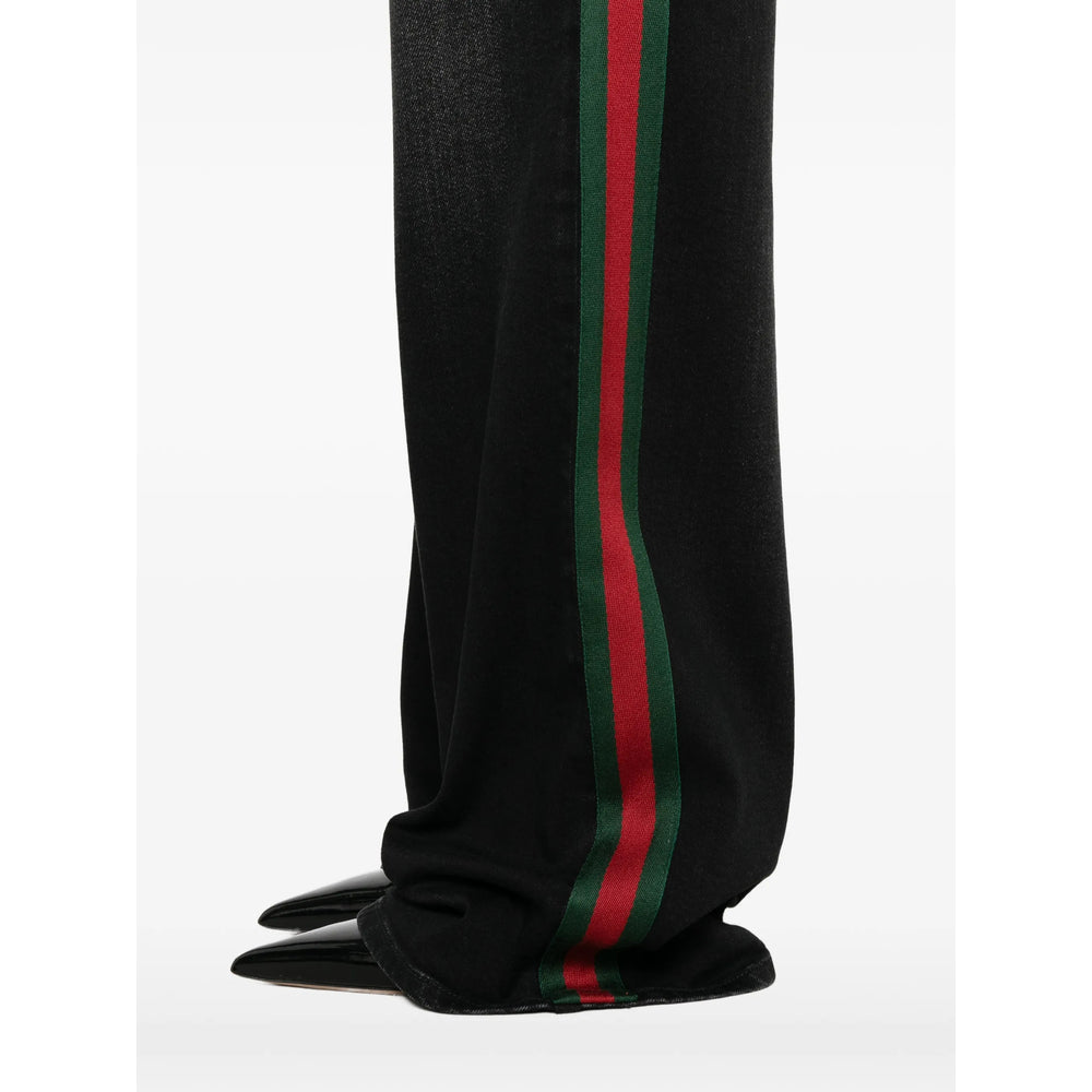 Gucci Black Denim - Wide-Leg Jeans Women GUCCI
