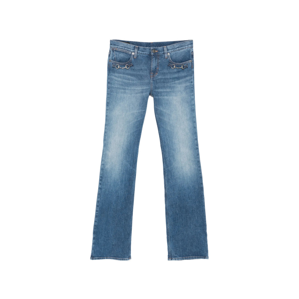 Gucci Blue Denim - Flared Jeans Women GUCCI
