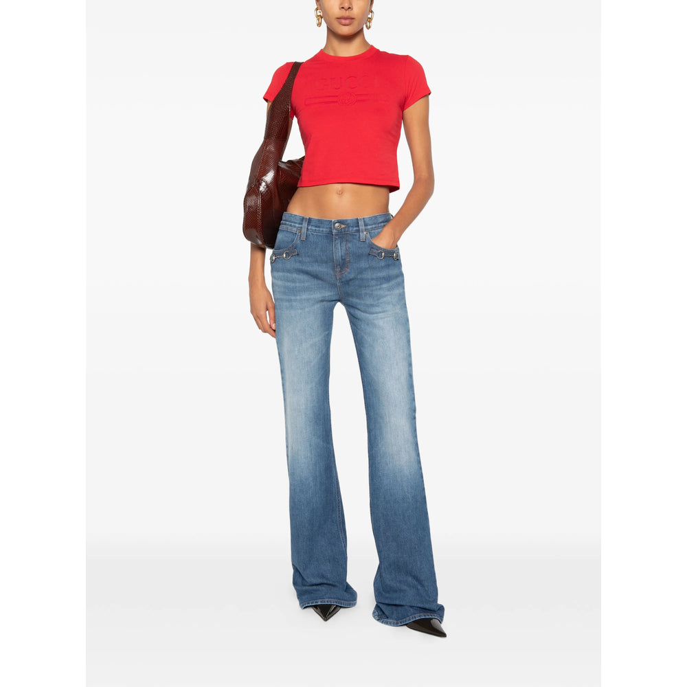 Gucci Blue Denim - Flared Jeans Women GUCCI