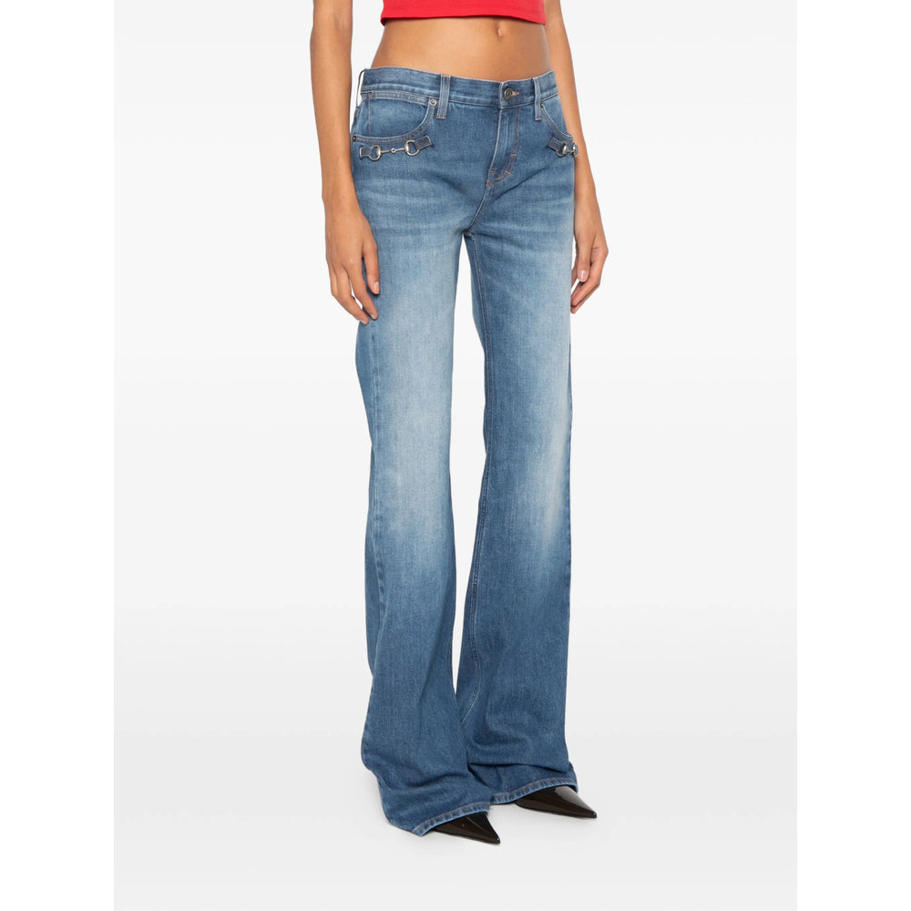 Gucci Blue Denim - Flared Jeans Women GUCCI
