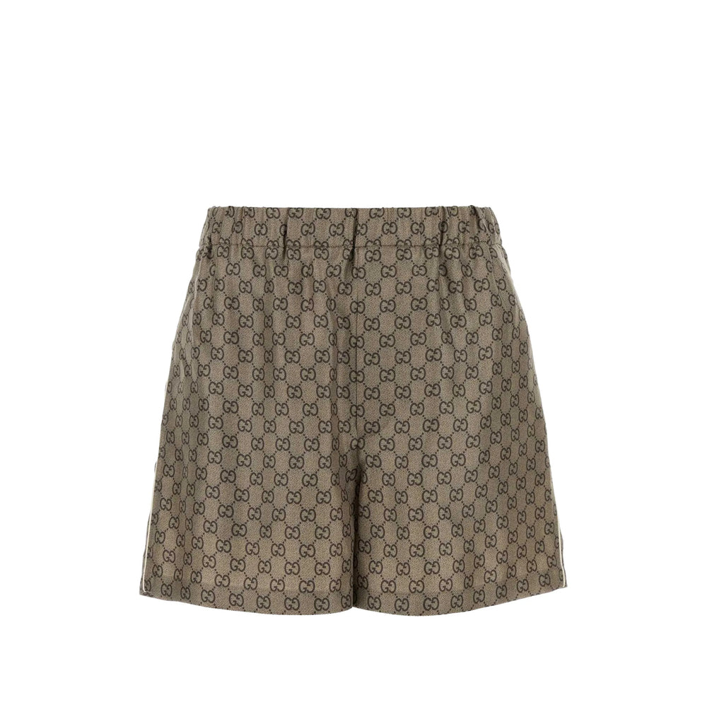 Gucci Brown Shorts - Mini Shorts Women GUCCI
