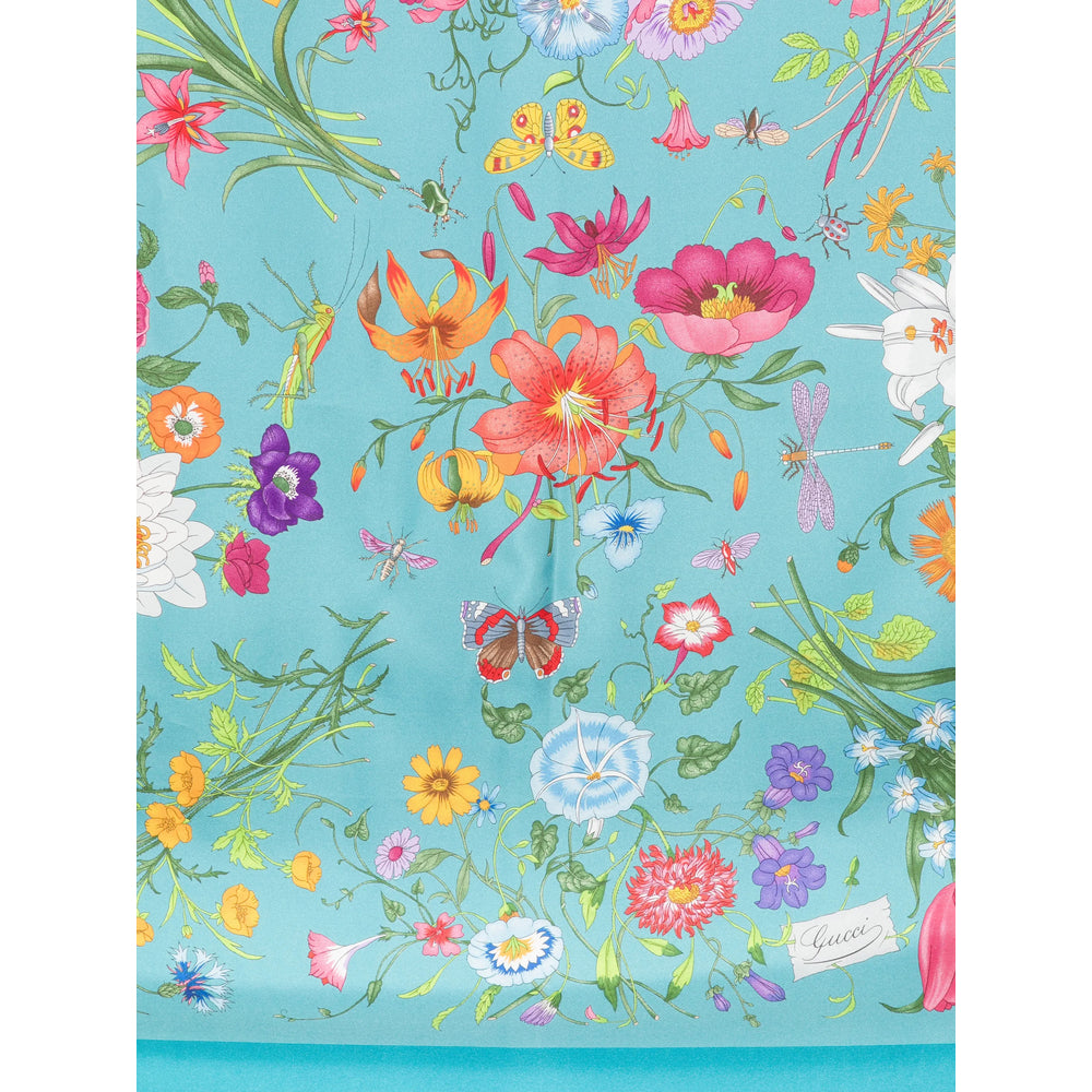 Gucci Blue Scarves Women GUCCI