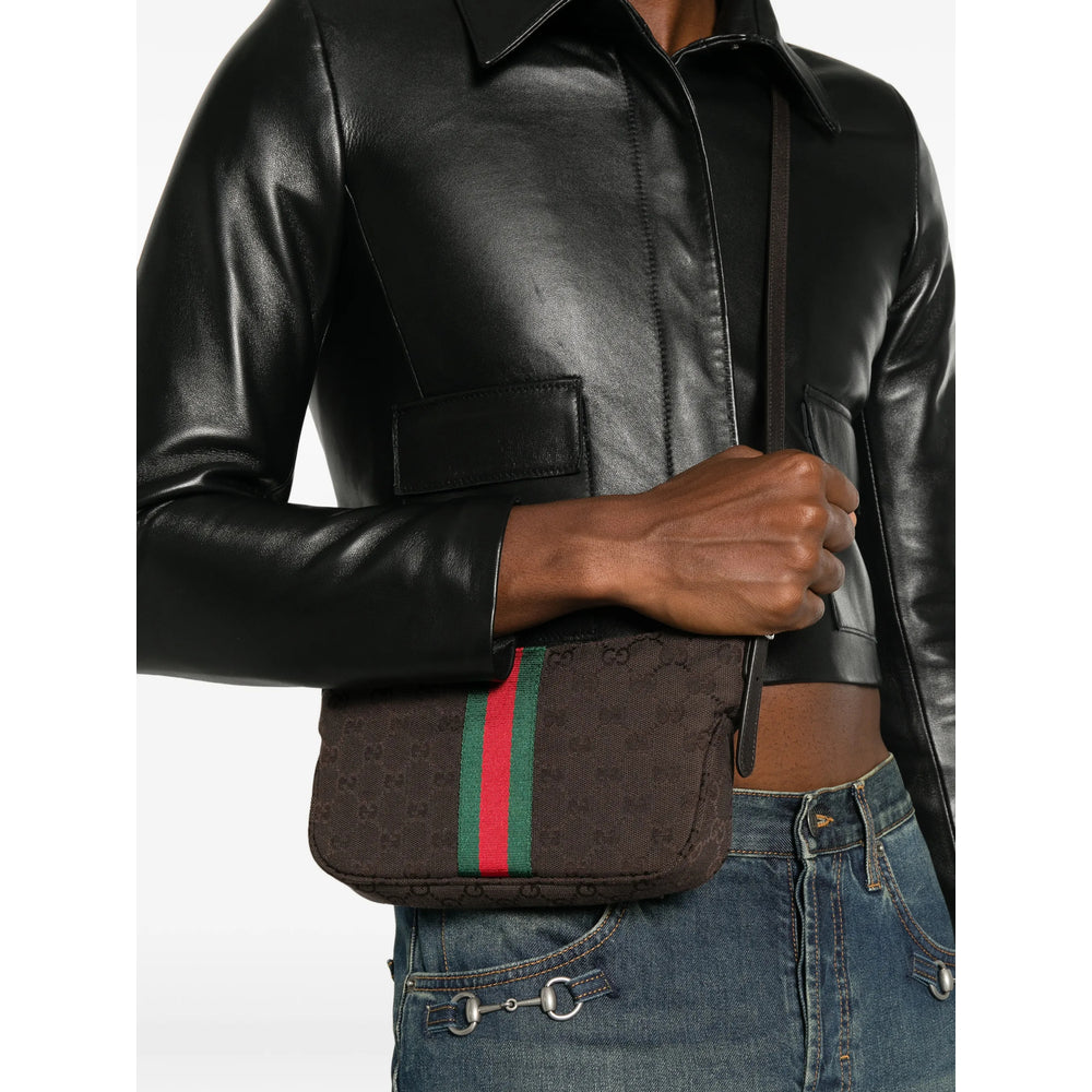Gucci Brown Shoulder Bags Men GUCCI