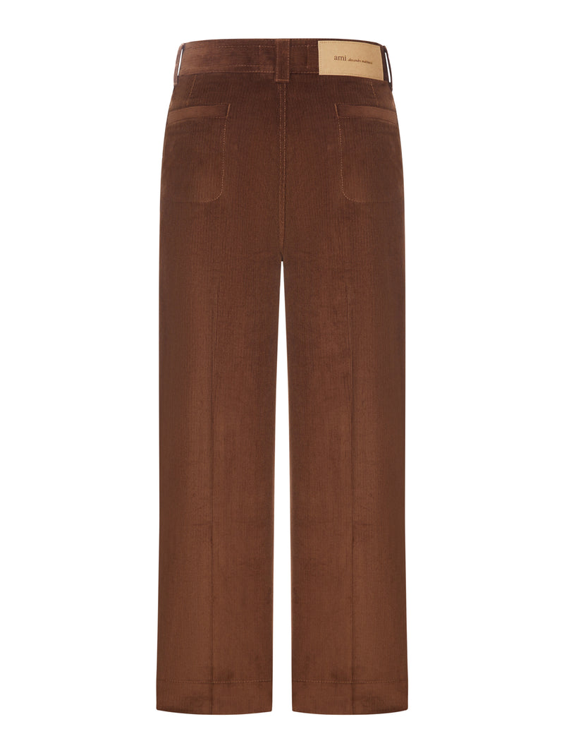 Ami Paris Men Baggy Velvet Trousers AMI PARIS