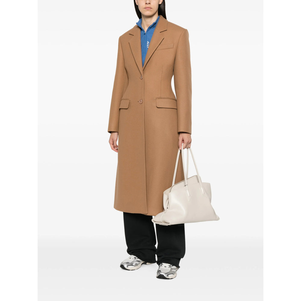 Balenciaga Neutrals Coats - Single Breasted Coats Women BALENCIAGA