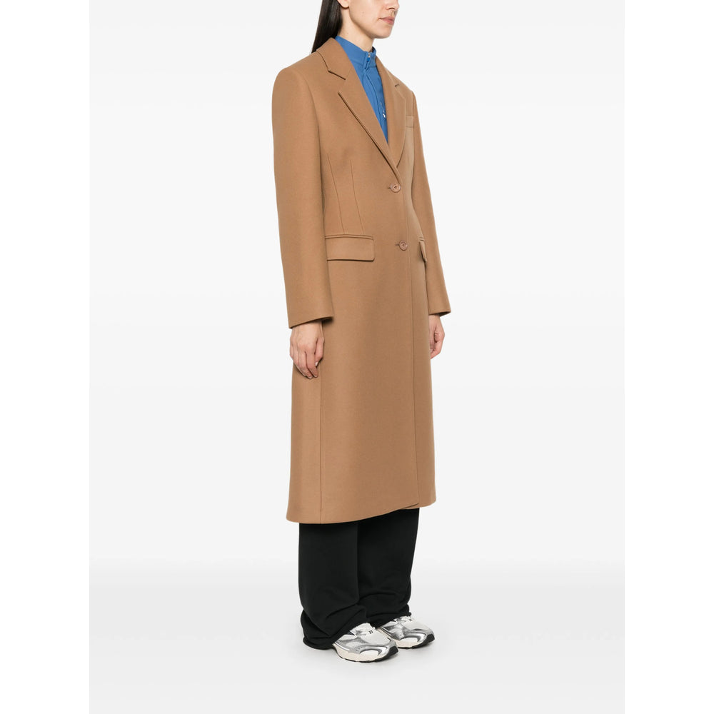 Balenciaga Neutrals Coats - Single Breasted Coats Women BALENCIAGA