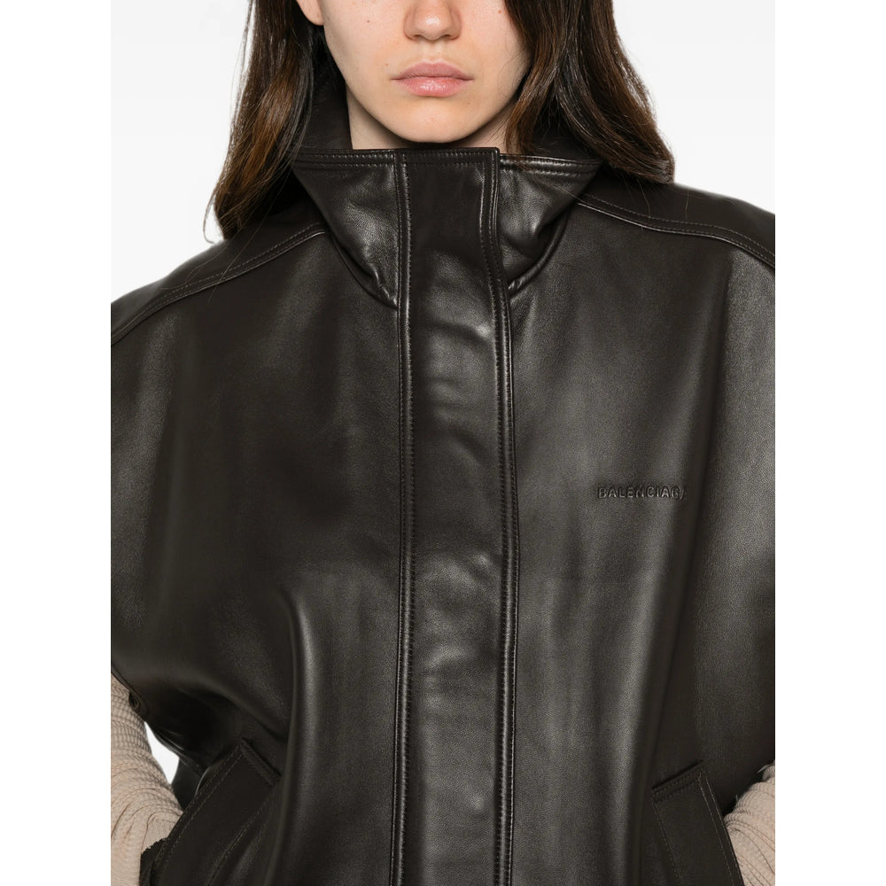 Balenciaga Brown Jackets - Waistcoat & Gilets Women BALENCIAGA