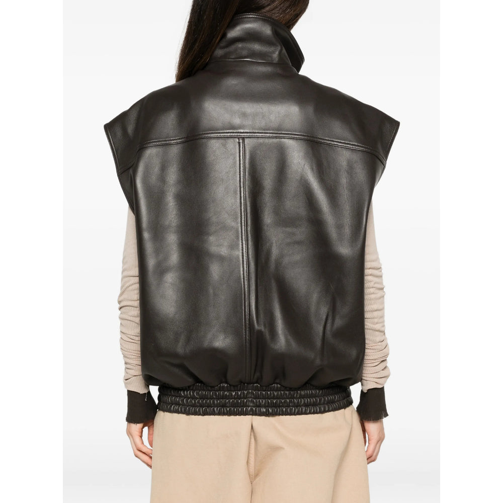 Balenciaga Brown Jackets - Waistcoat & Gilets Women BALENCIAGA