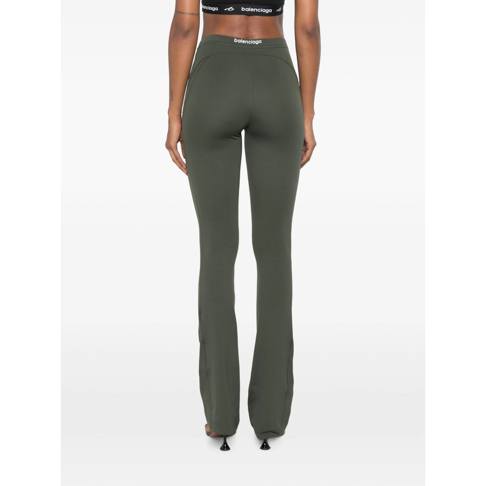 Balenciaga Green Trousers - Leggings Women BALENCIAGA