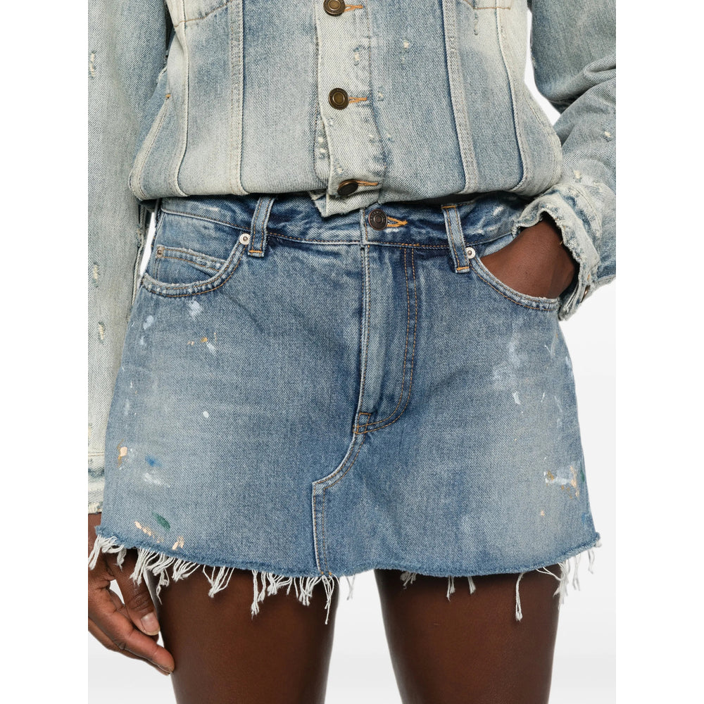 Balenciaga Blue Shorts - Mini Shorts Women BALENCIAGA
