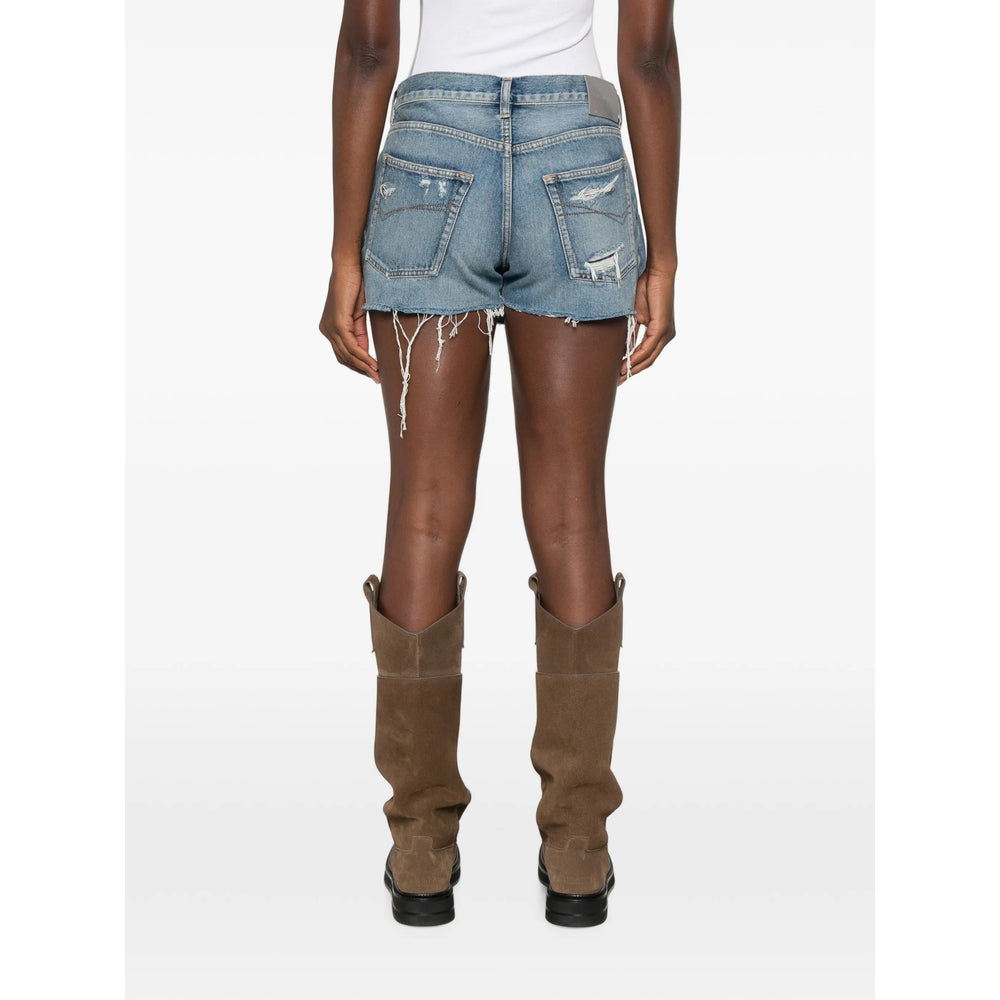 Balenciaga Blue Shorts - Mini Shorts Women BALENCIAGA