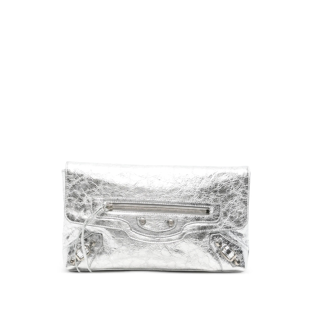 Balenciaga Silver Clutch Bags Women BALENCIAGA