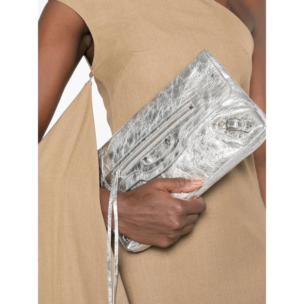 Balenciaga Silver Clutch Bags Women BALENCIAGA