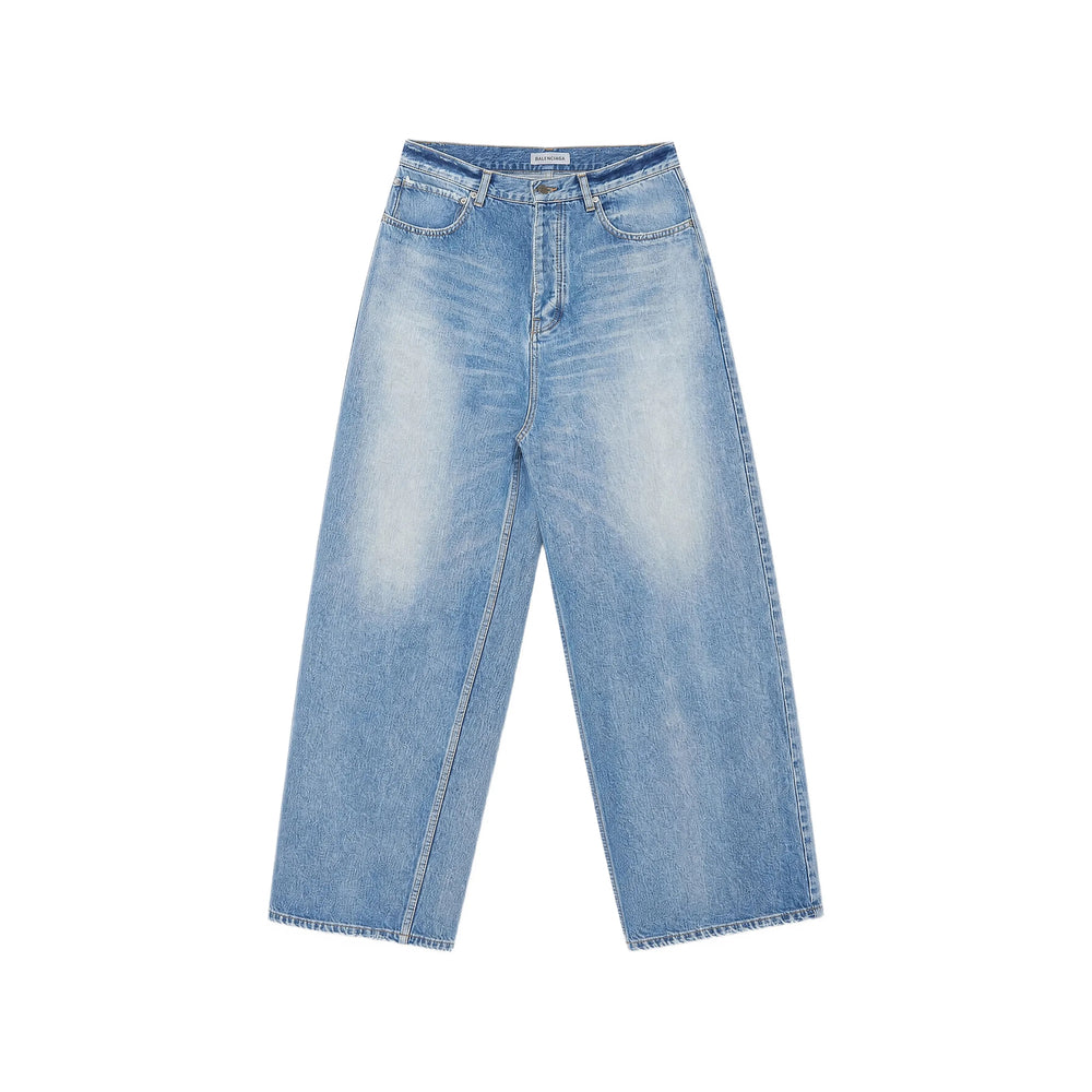 Balenciaga Blue Trousers - Wide-Leg Trousers Men BALENCIAGA