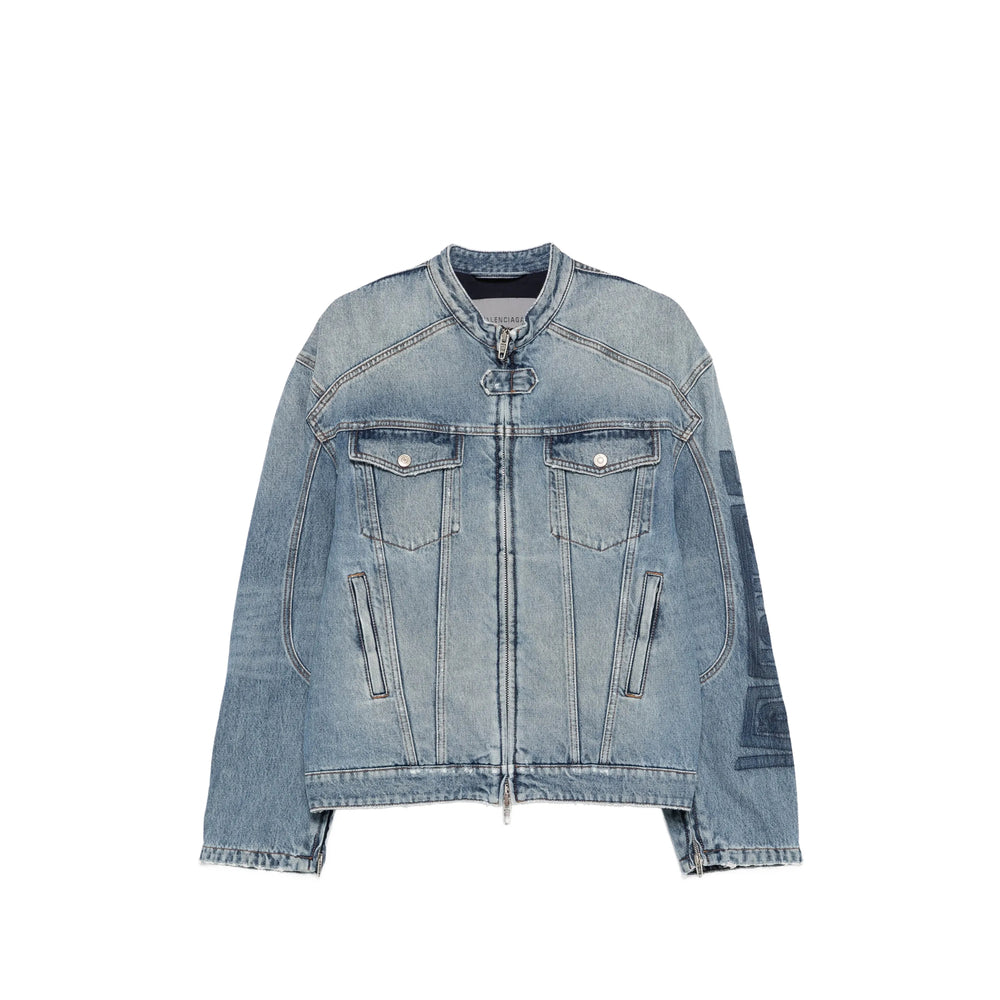Balenciaga Blue Jackets - Denim Jackets Men BALENCIAGA
