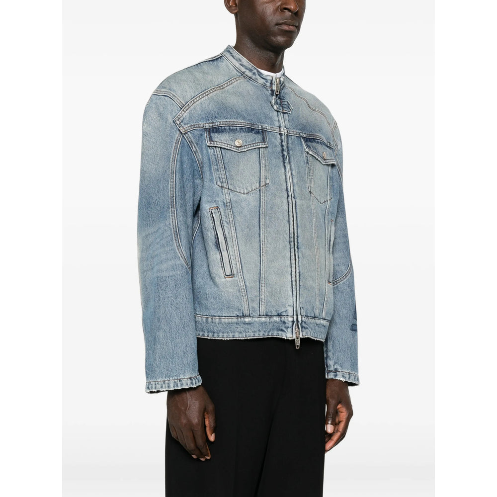 Balenciaga Blue Jackets - Denim Jackets Men BALENCIAGA