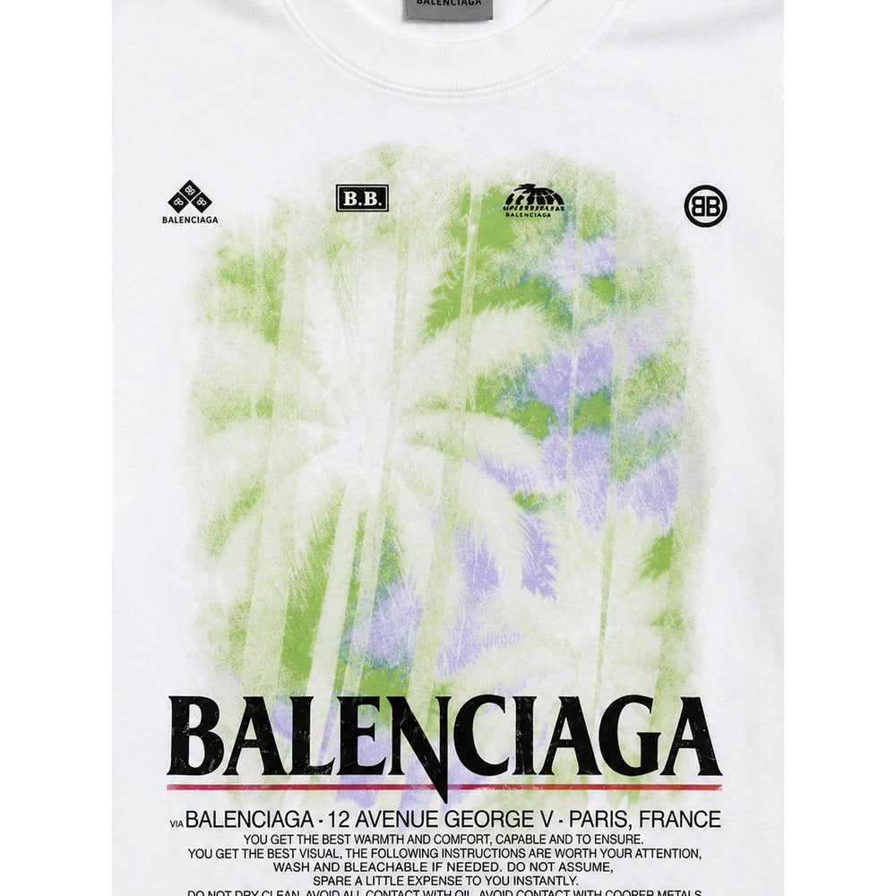 Balenciaga White T-Shirts & Vests - T-Shirts Men