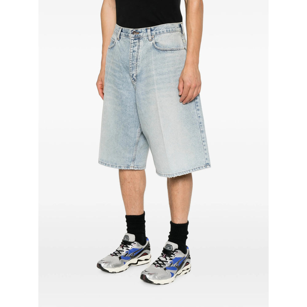 Balenciaga Blue Shorts - Denim Shorts Men BALENCIAGA