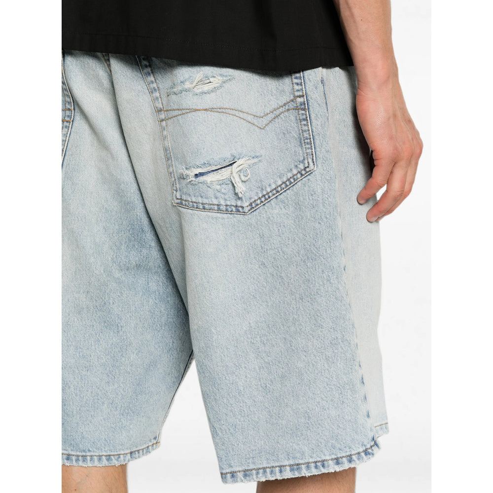 Balenciaga Blue Shorts - Denim Shorts Men BALENCIAGA