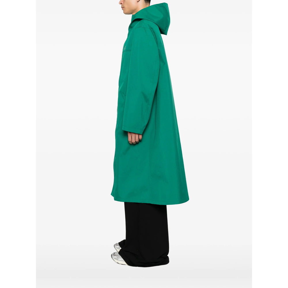 Balenciaga Green Coats - Single Breasted Coats Men BALENCIAGA